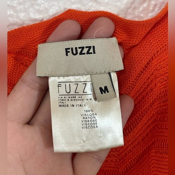 Fuzzi by Jean Paul Gaultier Orange Bodycon Sleeveless Mini Dress Women’s Medium - Picture 3 of 9